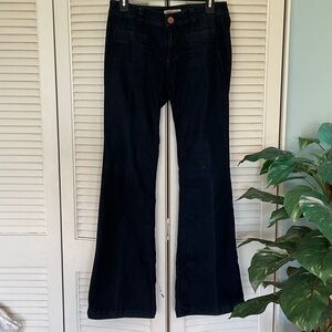 CAbi Jeans Dark Indigo High-Rise Button-Fly
